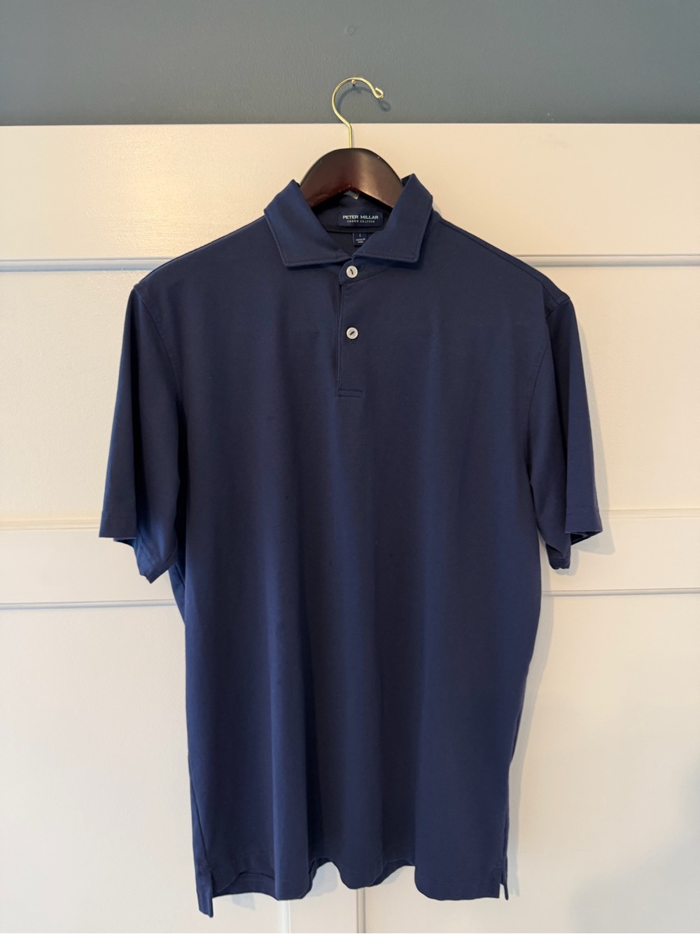 Peter Millar Classic Navy Short-Sleeve Polo